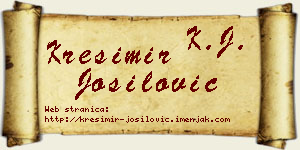 Krešimir Jošilović vizit kartica